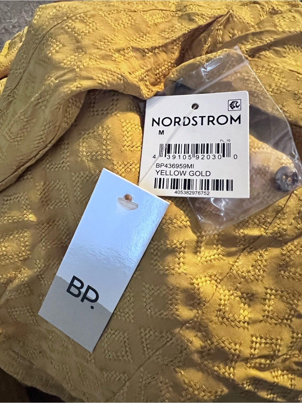 NWT BP boxy oversized relaxed fit short sleeves geometric diamond pattern top - Picture 7 of 11